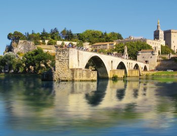 Avignon - Brücke Pont St. Benezet und Papstpalast © lamax-fotolia.com