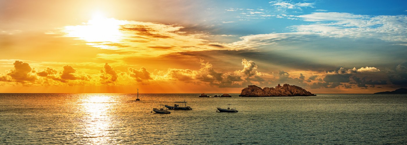 Sonnenuntergang an der Adria bei Dubrovnik