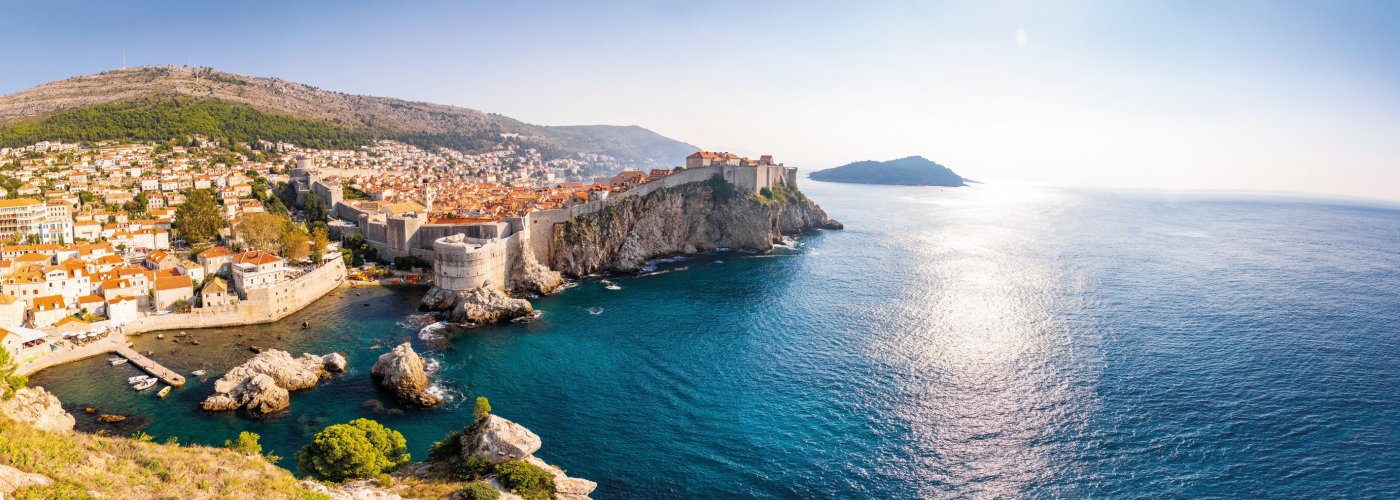 Blick von der Festung Lovrijenac auf die Altstadt von Dubrovnik