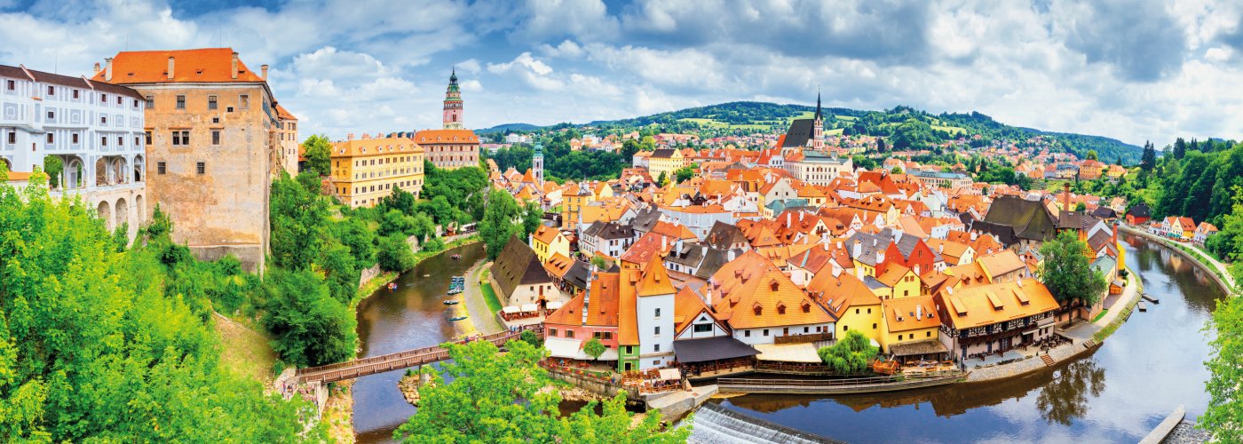 Blick auf Krumau