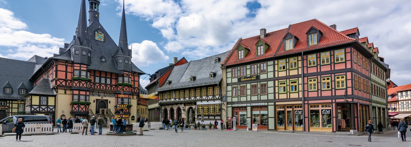 Marktplatz und Rathaus in Wernigerode