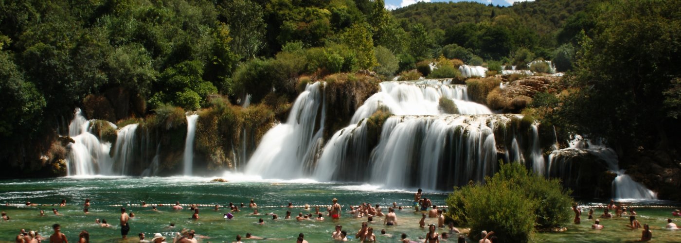 Der Wasserfall "Skradinski buk" im Krka Nationalpark