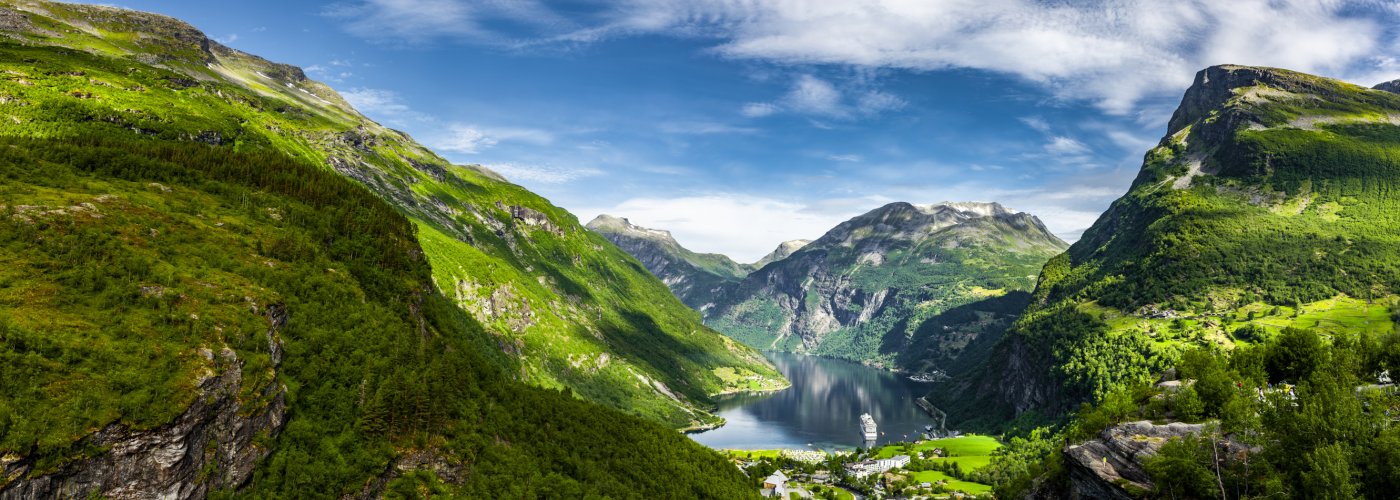 Blick auf den Geirangerfjord