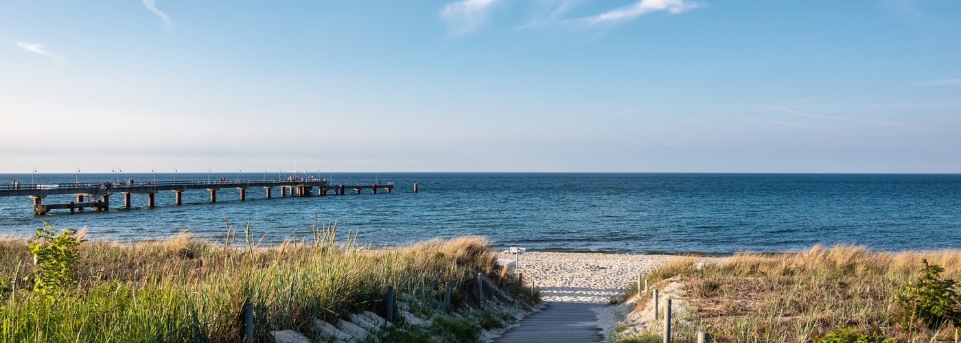 Ostseeküste in Göhren auf der Insel Rügen