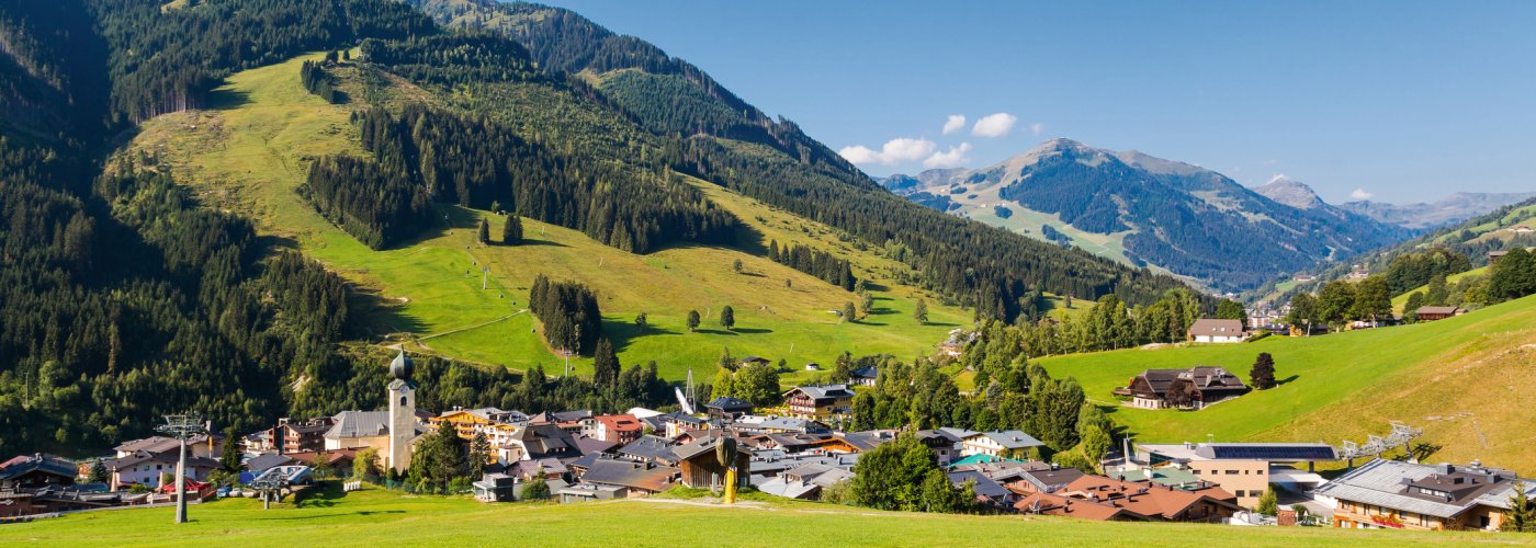 Blick auf Saalbach