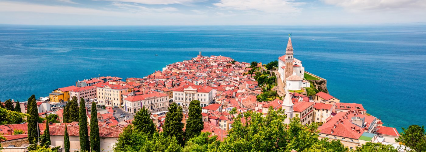 Blick über Piran